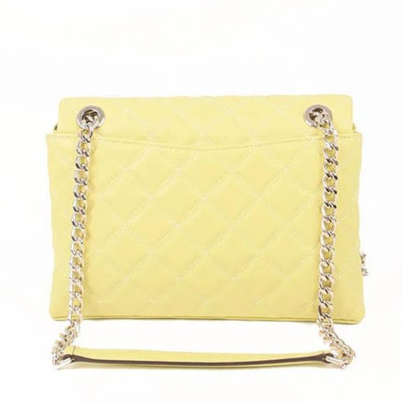 Kate Spade Natalia Smooth Leather Medium Flap Shoulder Bag Frosty Lime - Picture 4 of 16